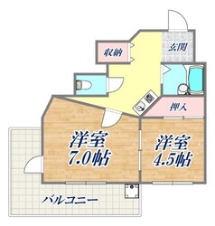 サンハイツ新田の物件間取画像